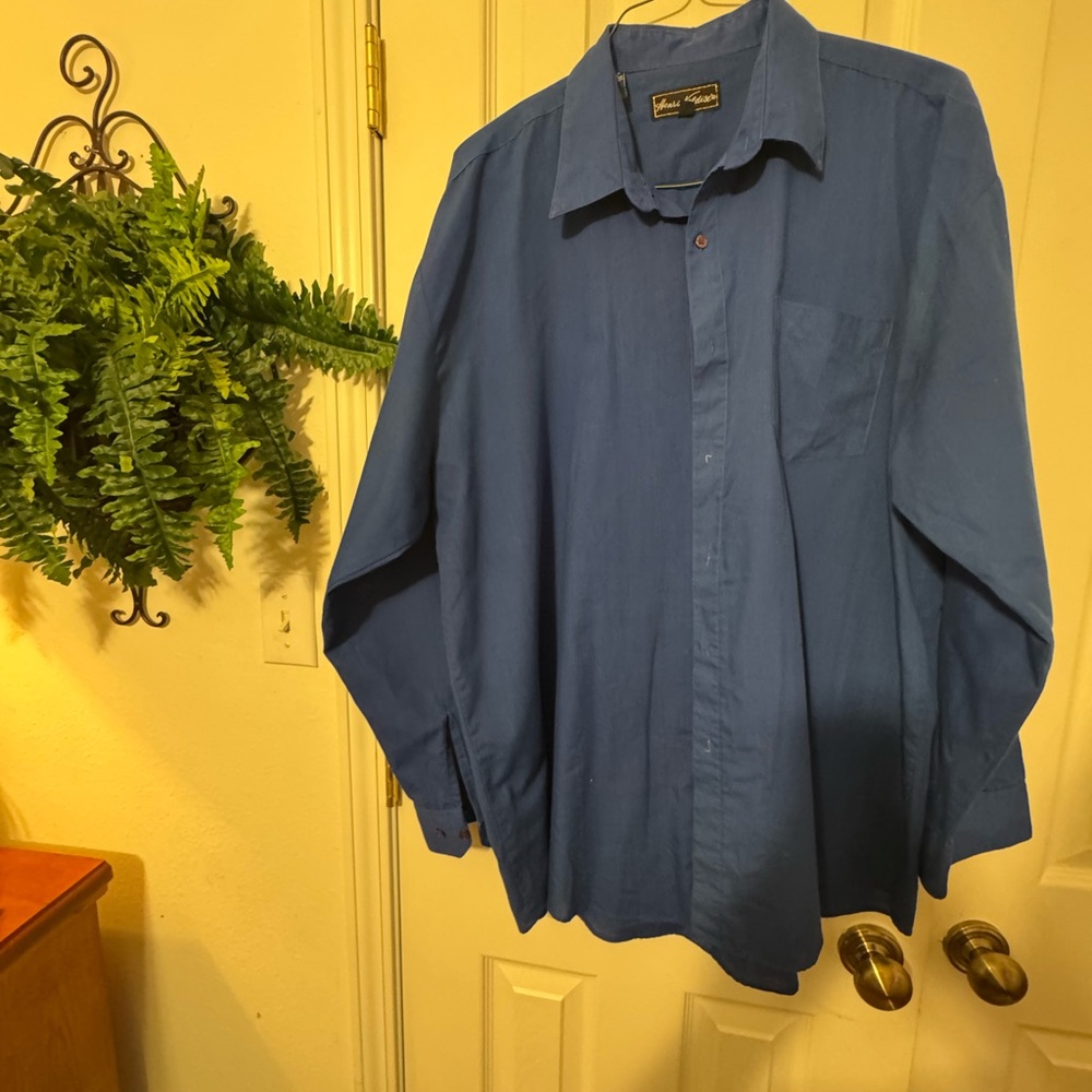 Men's Blue Dress Shirt